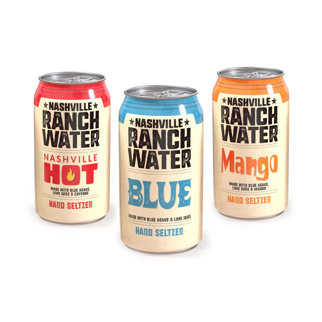 Nashville Ranch Water can designs