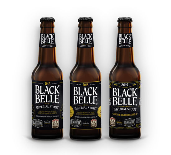 Blackstone Brewing Company - Black Belle Bottle Designs
