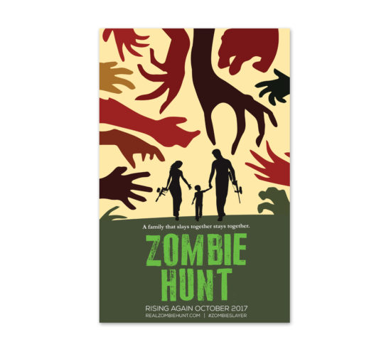 Zombie Hunt Poster Design